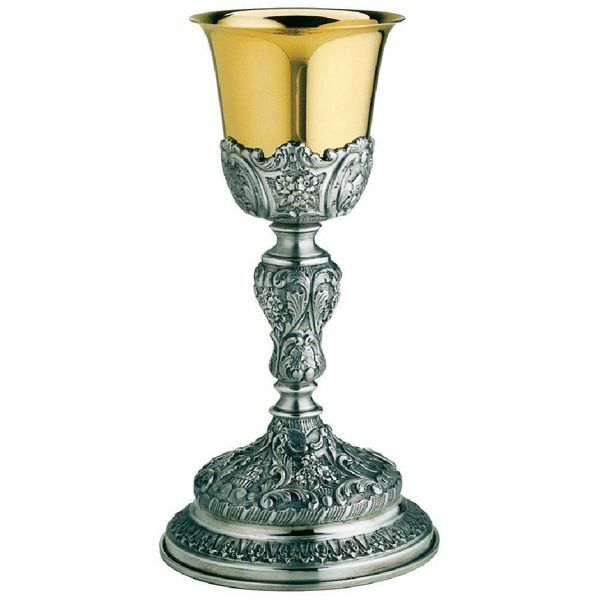 Immagine di Calice Messa H. 26 Pane Agnello Tavole della Legge argento 800/1000