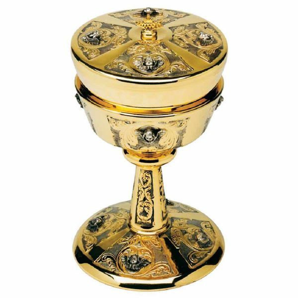 Immagine di Pisside Chiesa coppa grande Diam. 14 cm Cherubini