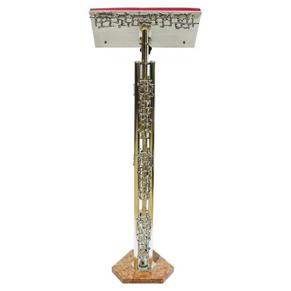 Picture of Modern Standing Church Lectern H. 110 cm (43,3 inch) with grids