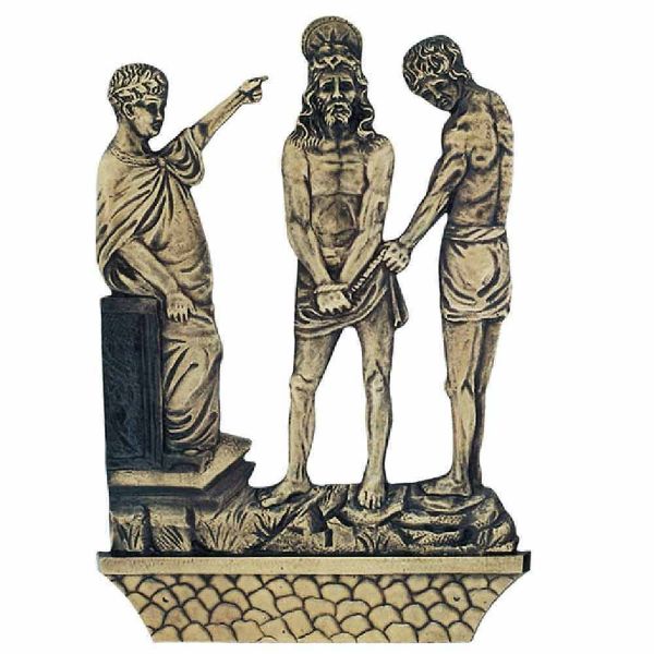 Immagine di Tavole Via Crucis 15 Stazioni 27x40 cm ottone