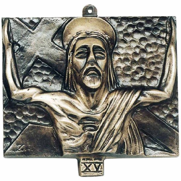 Immagine di Tavole Via Crucis 15 Stazioni 18x15 cm ottone