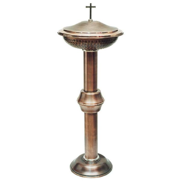 Picture of Standing Baptismal Font H. 120 cm (47,2 inch) Cross