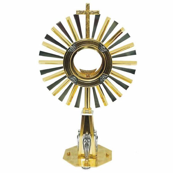 Picture of Monstrance in brass with Cherubs