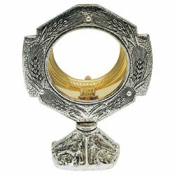 Picture of Church Monstrance with lunette H. cm 20 (7,9 inch) brass Ostensorium for Holy Host Exposition
