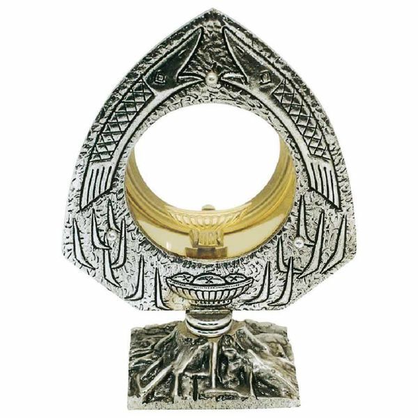 Picture of Catholic Monstrance with lunette H. 21 cm (8,3 inch) Fishes