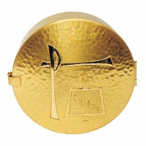Immagine di PERSONALIZZATA Teca eucaristica Scatola per Ostia Magna Diam. 10 cm