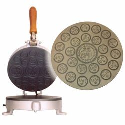 Imagen de Máquina eléctrica para Hostias y Partículas 1/24 media de aluminio Molde manual Comunión Santa Misa
