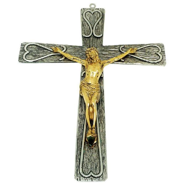 Imagen de Crucifijo de pared 26x36 cm Cuerpo de Cristo latón