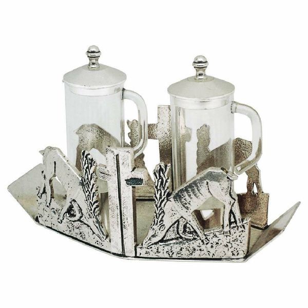 Picture of Cruets Set 20x8,5 cm (7,9x3,3 inch) Deer at the font