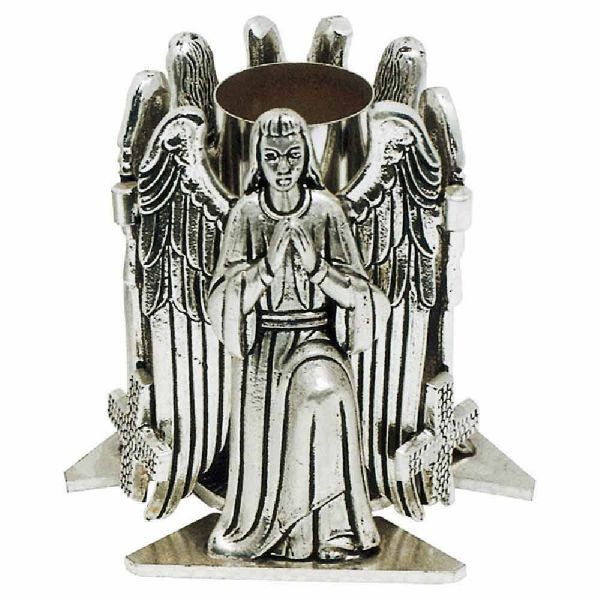 Immagine di Portacandele per Altare 1 fiamma H. 13 cm Angeli