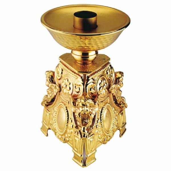 Imagen de Candelero de Altar 1 vela H. 27 cm Querubines