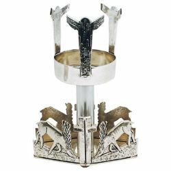 Picture of Altar Sanctuary Lamp Blessed Sacrament H. cm 17 (6,7 inch) Deers at Spring brass Altar Chancel lamp for Church