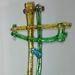 Picture of Wall cross, hand made glass - mix