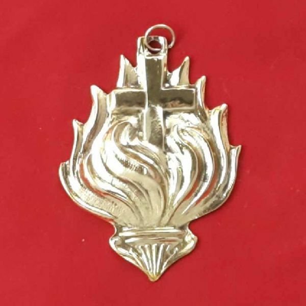 Imagen de Ex Voto Llama con Cruz 