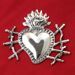 Imagen de Corazón votivo con siete espadas - Exvoto, baño oro o plata 