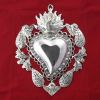 Immagine di Ex Voto Cuore con Fiamma Angeli e Filigrana