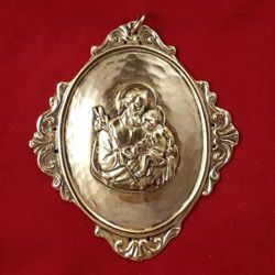 Picture of St. Joseph - Oval gold or silver plated Confraternity Medallion