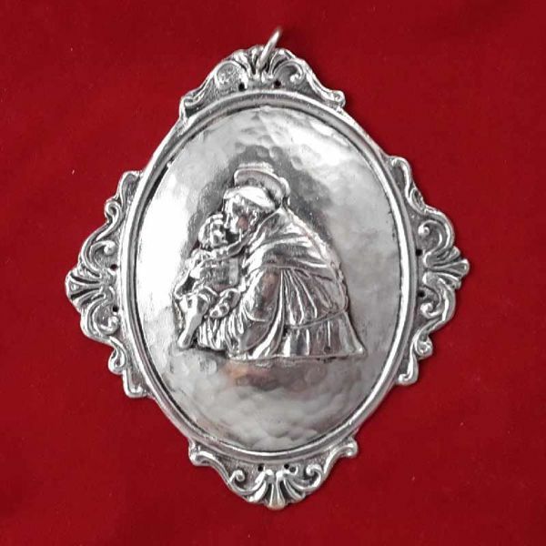 Immagine di Sant’ Antonio - Medaglione confraternita ovale, bagno oro o argento
