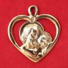 Picture of Heart with Saint Joseph brass Medal