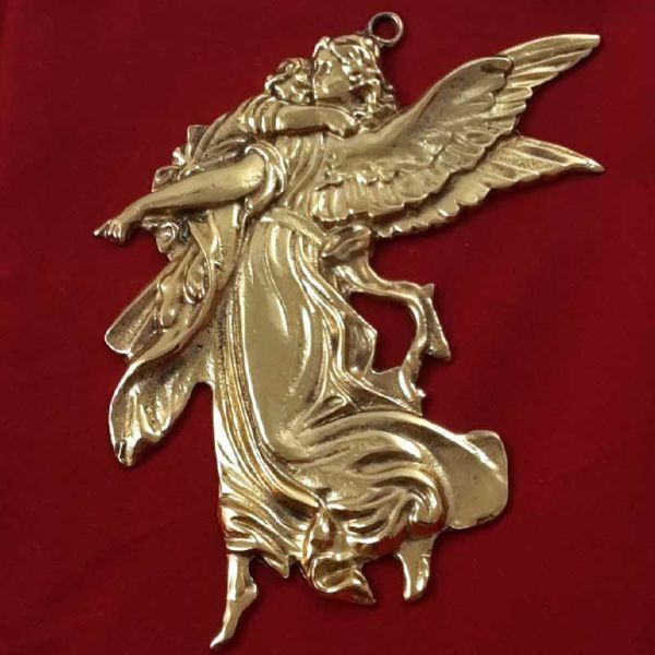 Picture of Guardian Angel brass Medallion