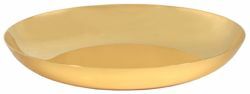 Immagine di Patena eucaristica Diam. cm 14/15/16 (5,5/5,9/6,3 inch) finitura lucida in ottone Oro 