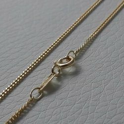 Picture of Curb Chain Necklace Yellow Gold 18 kt cm 45 (17,7 in) Unisex Woman Man Boy Girl 