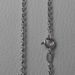 Picture of Cable Rolò Chain Necklace Silver 925 cm 45 (17,7 in) Unisex Woman Man Boy Girl 