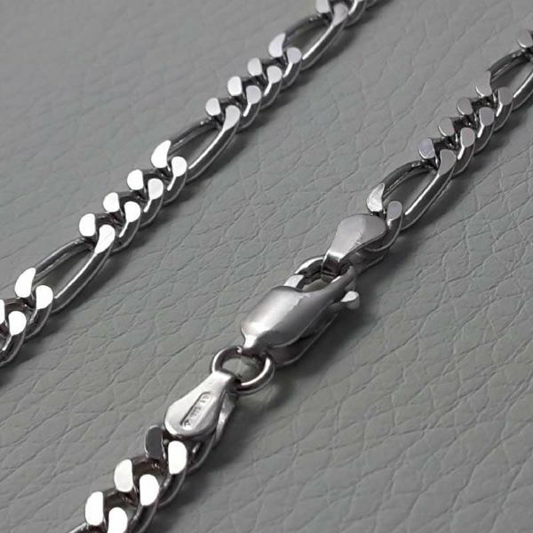 Picture of 3+1 Figaro Chain Silver 925 cm 50 (19,7 in) Unisex Woman Man 