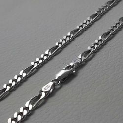 Picture of 3+1 Figaro Chain Silver 925 cm 60 (23,60 in) Unisex Woman Man 