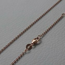 Picture of Cable Rolò Chain Rose Gold 18 kt cm 50 (19,7 in) Unisex Woman Man 