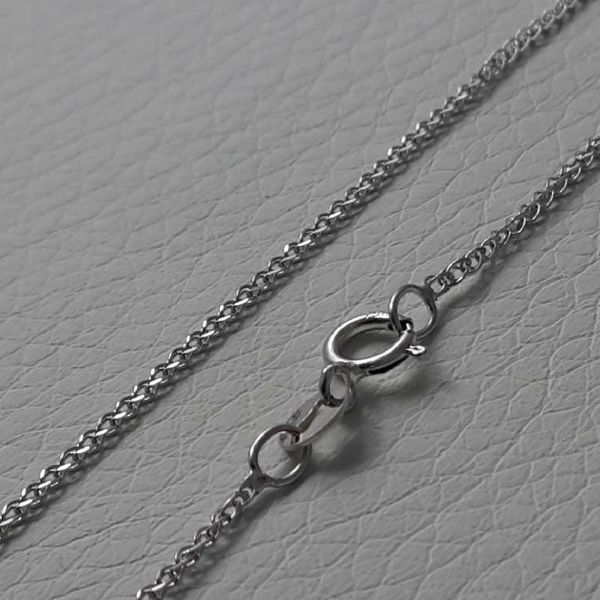 Picture of Wheat Chain Necklace White Gold 18 kt cm 40 (15,7 in) Unisex Woman Man Boy Girl 