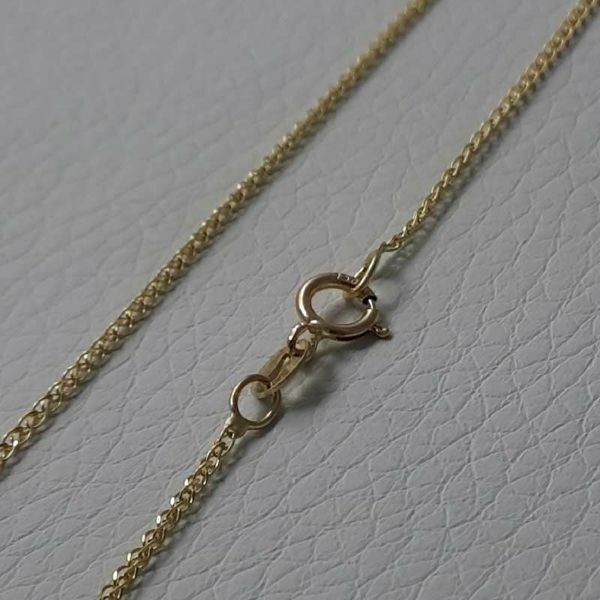 Picture of Wheat Chain Necklace Yellow Gold 18 kt cm 45 (17,7 in) Unisex Woman Man Boy Girl 
