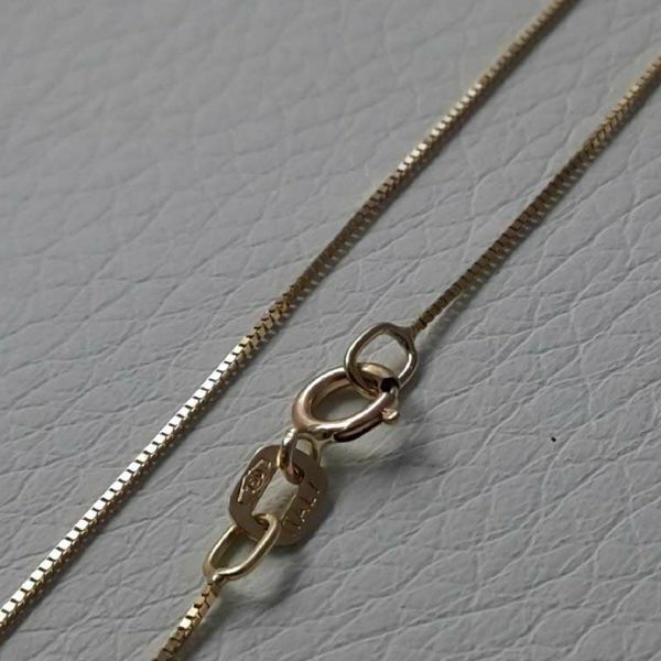 Picture of Box Chain Yellow Gold 18 kt cm 50 (19,7 in) Unisex Woman Man 