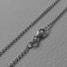 Picture of Cable Rolo Chain Necklace White Gold 18 kt cm 40 (15,7 in) Unisex Woman Man Boy Girl 