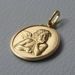 Picture of Angel of Raphael Coining Sacred Medal Round Pendant gr 5 Yellow Gold 18k for Woman, Boy and Girl