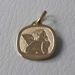 Picture of Angel of Raphael Sacred Square Medal Pendant gr 1,7 Yellow Gold 18k for Woman, Boy and Girl