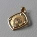Picture of Madonna and Child Sacred Square Medal Pendant in bas-relief gr 1,2 Yellow Gold 18k for Woman 