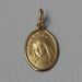 Picture of Our Lady of Medjugorje Coining Sacred Oval Medal Pendant gr 2,1 Yellow Gold 18k with smooth edge Unisex Woman Man 