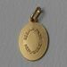 Picture of Our Lady of Medjugorje Coining Sacred Oval Medal Pendant gr 2,1 Yellow Gold 18k with smooth edge Unisex Woman Man 