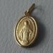 Picture of Our Lady of Graces Regina sine labe originali concepta o.p.n. Coining Sacred Oval Medal Pendant gr 2,2 Yellow Gold 18k Unisex Woman Man 