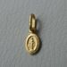 Picture of Miracolous Madonna Our Lady of Graces Coining Sacred Oval Medal Pendant gr 0,8 Yellow Gold 18k Unisex Woman Man 