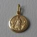 Picture of Immaculate Virgin Mary Coining Sacred Medal Round Pendant gr 2,1 Yellow Gold 18k with smooth edge for Woman 
