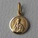 Imagen de Sagrado Corazón de Jesús Medalla Sagrada Colgante redonda Acuñación gr 1,4 Oro amarillo 18kt con borde liso Unisex Mujer Hombre 