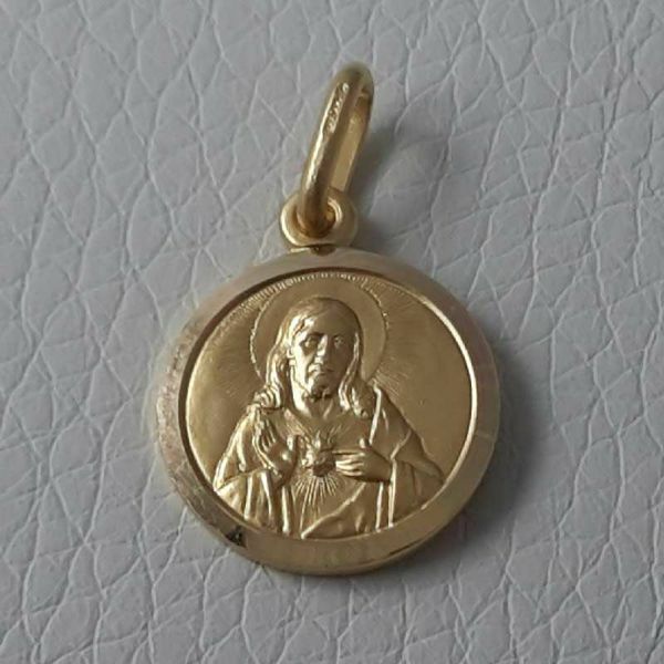 Immagine di Medaglia Sacro Cuore di Gesù gr 2,1 oro giallo 18k
