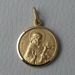 Imagen de San Francisco de Asís Medalla Sagrada Colgante redonda Acuñación gr 3,3 Oro amarillo 18kt con borde liso Unisex para Mujer y Hombre