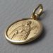 Picture of Saint Lucy Coining Sacred Medal Round Pendant gr 2,6 Yellow Gold 18k Unisex Woman Man 