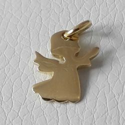 Picture of Angel praying Pendant gr 2 Yellow Gold 18k for Children (Boys and Girls) 