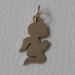 Picture of Angel praying Silhouette Pendant gr 1,4 Yellow Gold 18k for Children (Boys and Girls) 