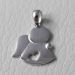 Picture of Angel with Heart Pendant gr 1,6 White Gold 18k for Children (Boys and Girls) 