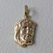 Picture of Holy Face of Jesus Christ Pendant gr 1 Yellow Gold 18k relief printed plate for Man